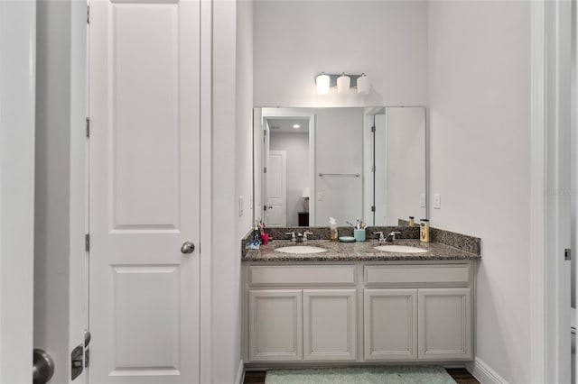 bathroom with vanity