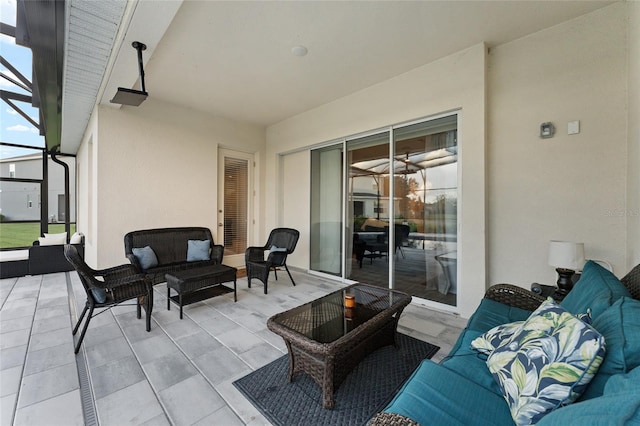 view of patio / terrace featuring an outdoor living space