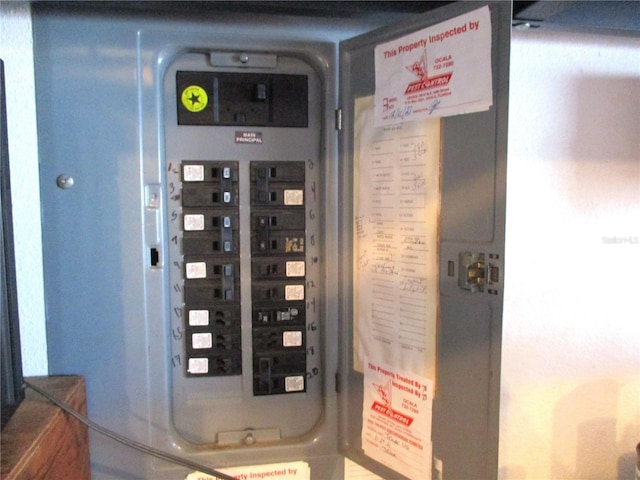 utility room with electric panel