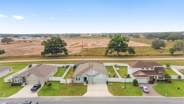 drone / aerial view featuring a rural view