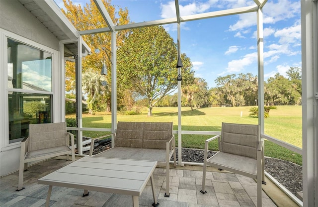 sunroom with a wealth of natural light