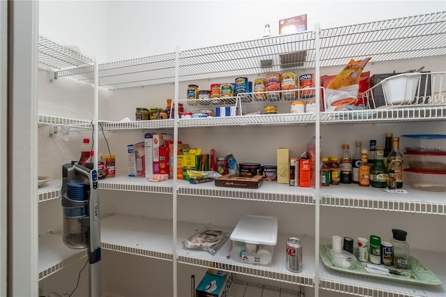 view of pantry