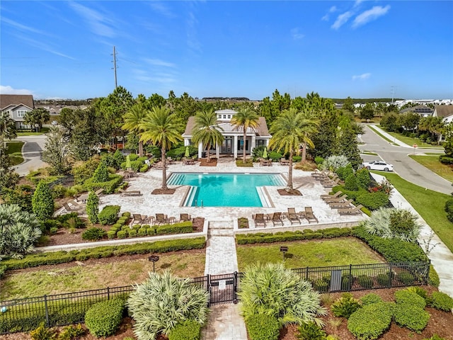 view of pool with a patio area