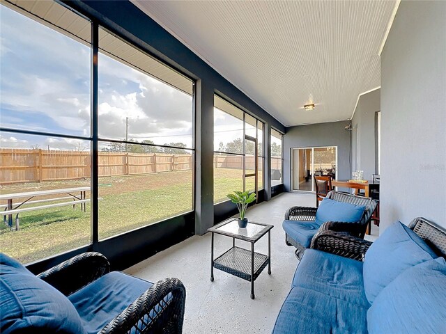 227 Locust Pass Crse, Ocala, FL 34472 - sunroom / solarium featuring outdoor lounge area
