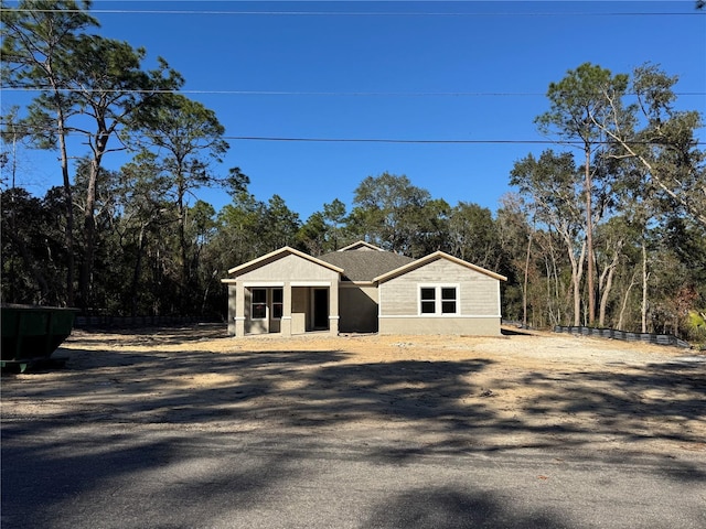 view of front of home