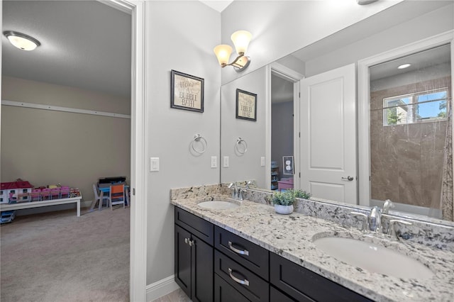 bathroom with vanity