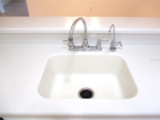 interior details with sink