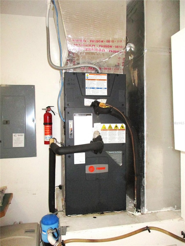 utility room with electric panel