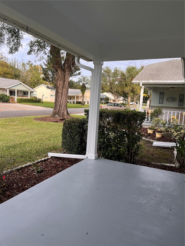 view of patio with covered porch