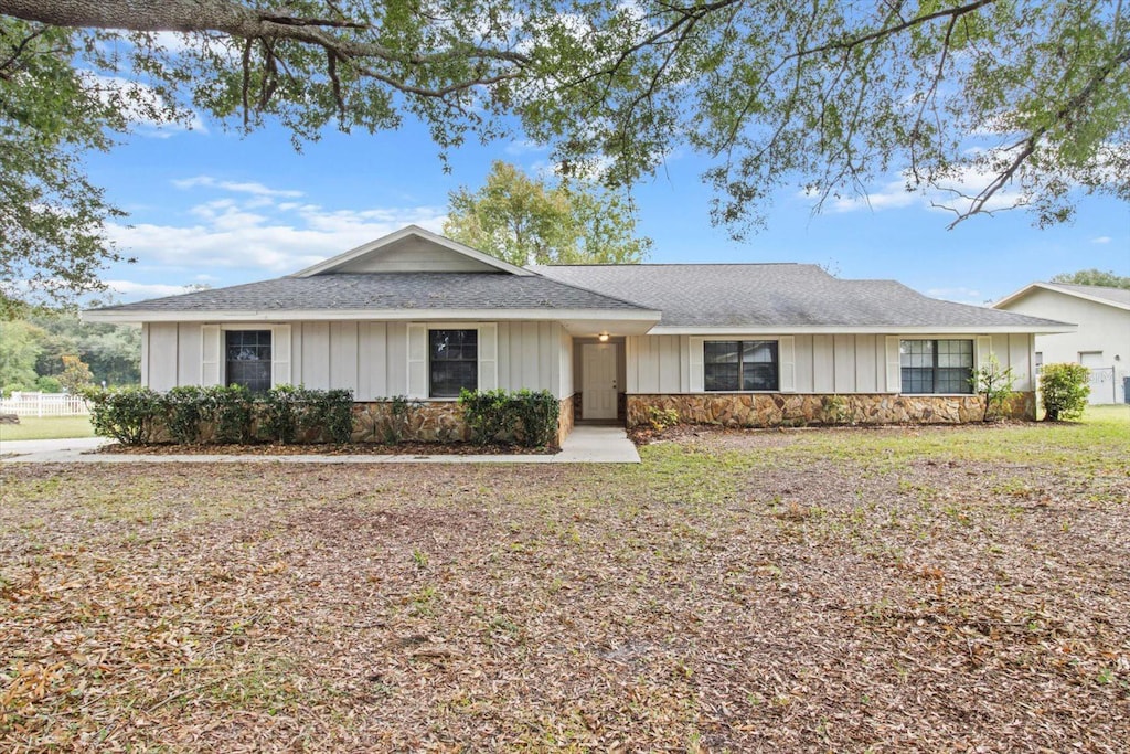 view of ranch-style home