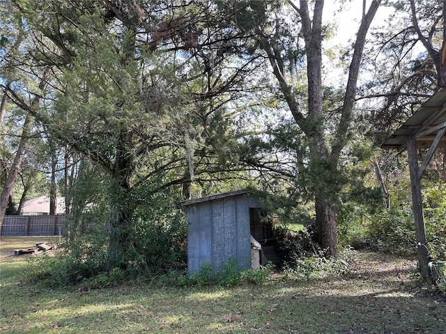 view of outdoor structure