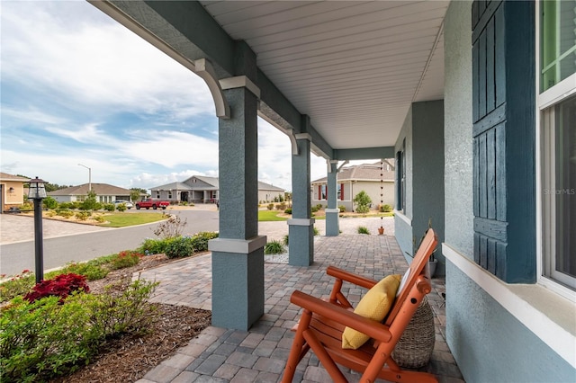 view of patio with covered porch