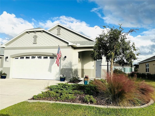 view of front of house featuring a garage