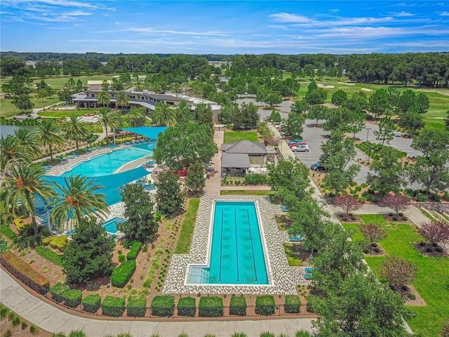 birds eye view of property