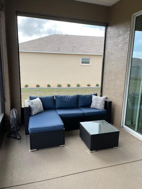 view of patio featuring outdoor lounge area