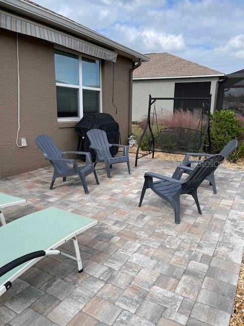 view of patio / terrace with area for grilling