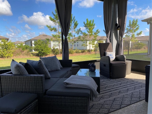 view of patio / terrace with outdoor lounge area