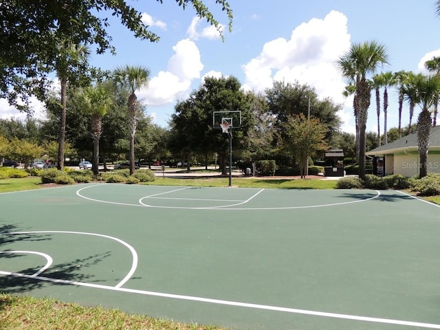 view of basketball court