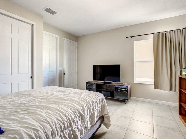 view of tiled bedroom