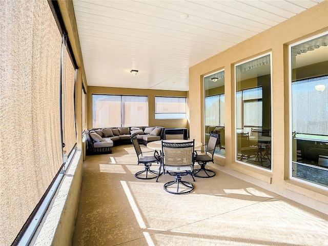 view of sunroom / solarium