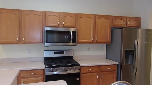 kitchen with appliances with stainless steel finishes