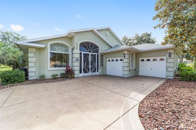 ranch-style house with a garage