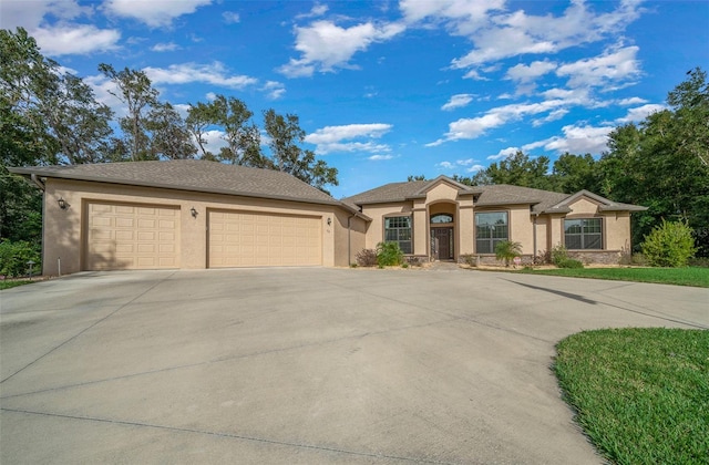 view of front of house featuring a garage