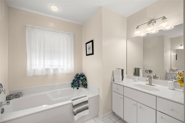 5537 SW 38th St, Ocala, FL 34474 - full bath with tile patterned flooring, a bath, and vanity