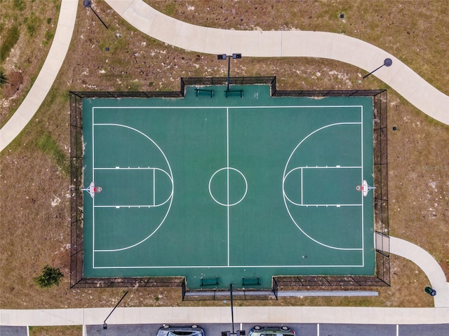 view of basketball court