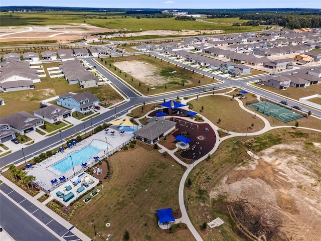 birds eye view of property