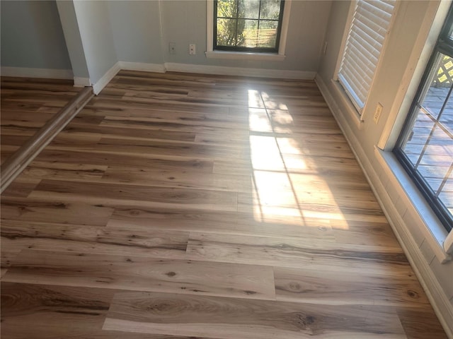 interior space featuring wood-type flooring