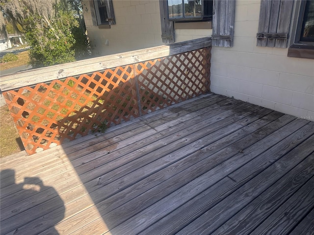 view of wooden terrace