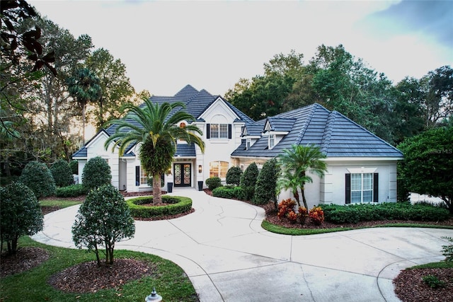 view of front of home featuring french doors