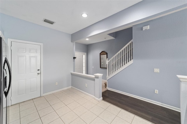 entryway featuring light hardwood / wood-style flooring