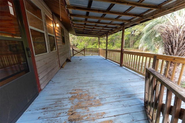 view of wooden terrace