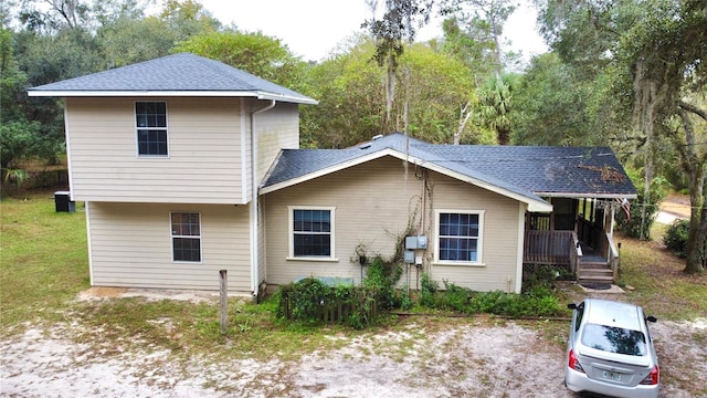 exterior space with a porch