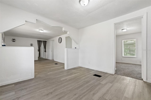 interior space featuring light wood-type flooring