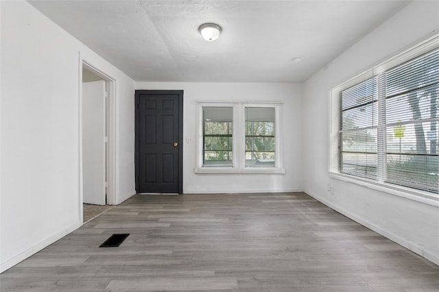 interior space with light wood-type flooring