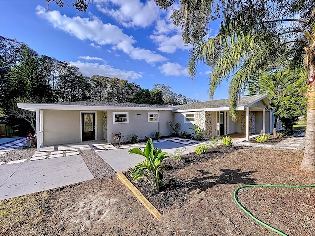 view of ranch-style home