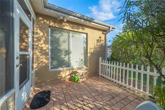 view of patio / terrace with fence