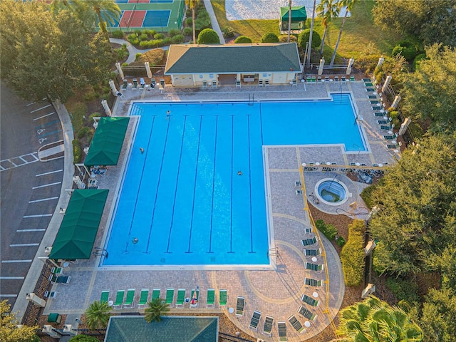 view of pool