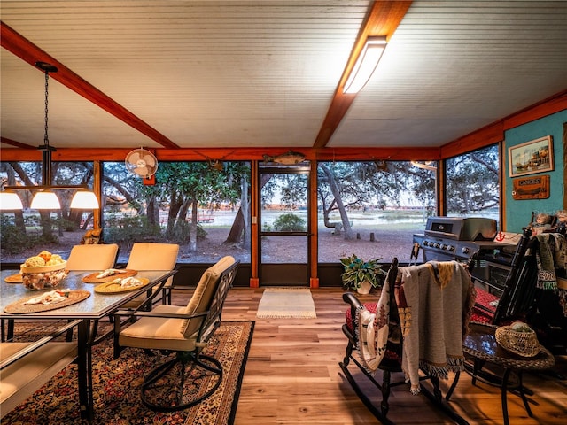 sunroom with a wealth of natural light