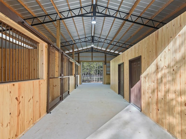 view of horse barn