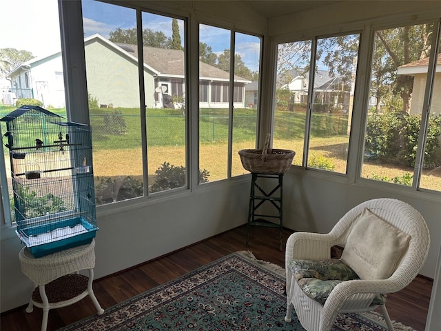 view of sunroom / solarium