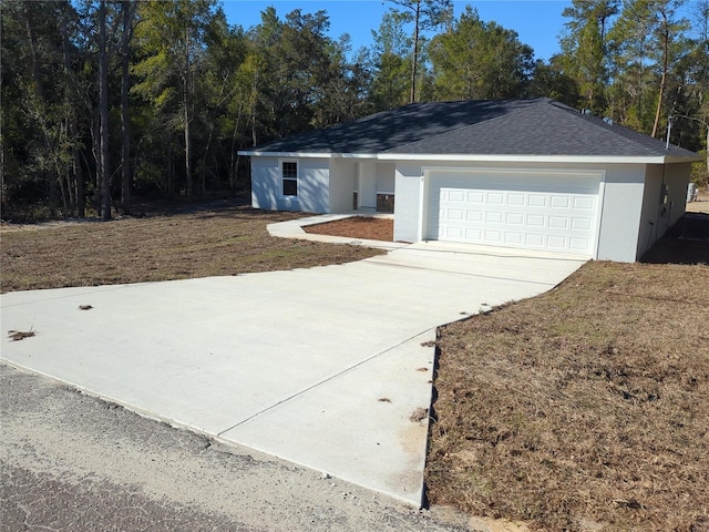 ranch-style house with a garage