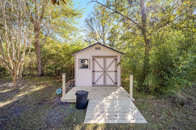 view of outbuilding