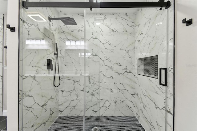 bathroom with an enclosed shower