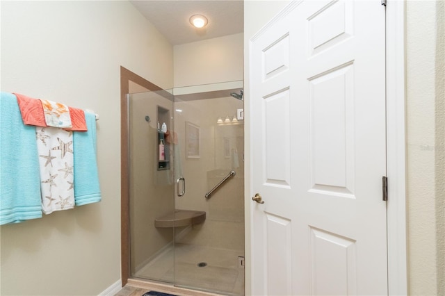 bathroom with walk in shower