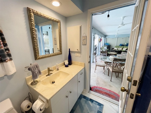 bathroom with vanity