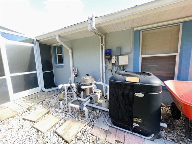 view of patio / terrace featuring cooling unit